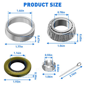 FIXHAWK slotted nuts and pins secure rebuild for reliable maintenance.