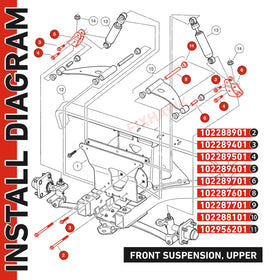 FIXHAWK front steel plate sleeve and support components for robust front end.