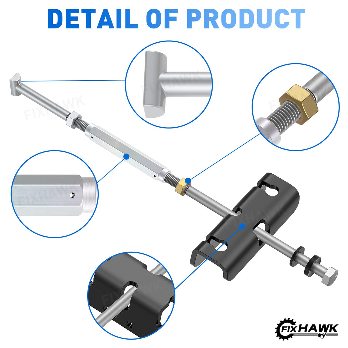 FIXHAWK nut secures rod alignment for reliable braking response