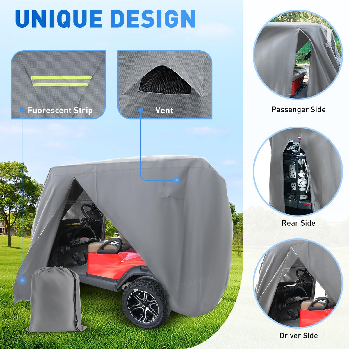 FIXHAWK easy-clean design with a storage bag for quick packing.
