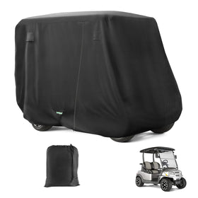 FIXHAWK golf cart cover front view protects 2-4 passenger carts from sun and rain.