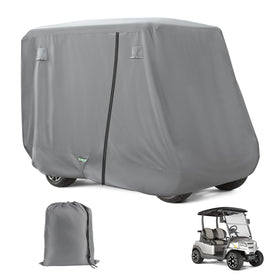 FIXHAWK golf cart cover with side zipper access for easy entry and protection.