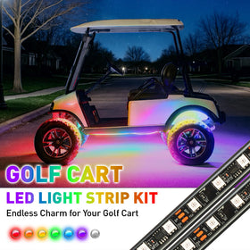 Weatherproof lighting enhances visibility and ambiance in rain or dew.