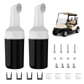 FIXHAWK golf cart sand bottle holder with universal compatibility for Club Car EZGO and Yamaha.