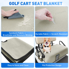 FIXHAWK seat cover protects against stains and scratches.