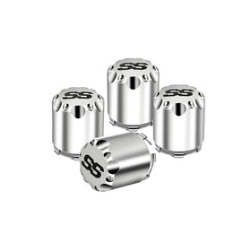 FIXHAWK center cap for 8-12 inch golf cart wheels adds chrome style.