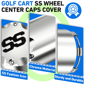 FIXHAWK push-in center cap installs easily on Club Car EZGO Yamaha carts.