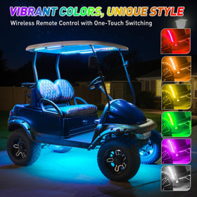 FIXHAWK underglow strip close-up shows waterproof flex for curved surfaces