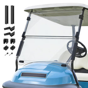 FIXHAWK windshield front view shows clear, UV-resistant PC for safe driving.