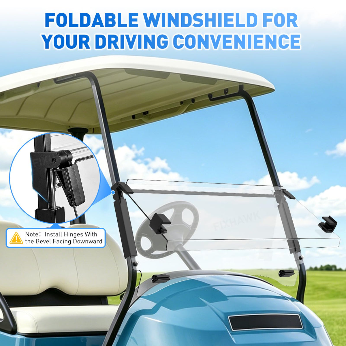 FIXHAWK windshield model compatibility with Club Car Precedent Tempo Onward.