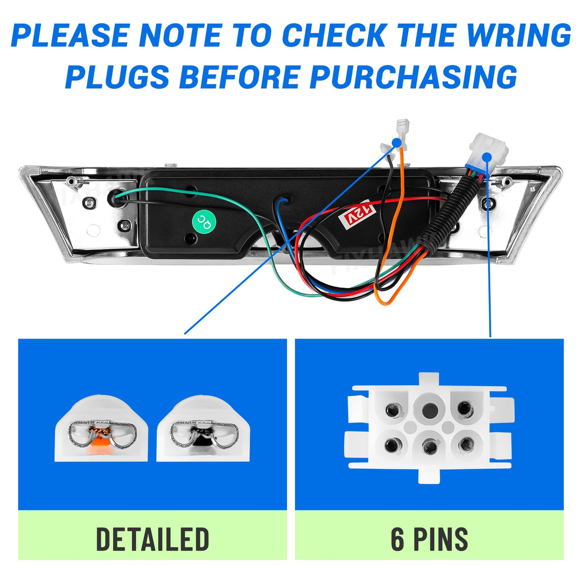 FIXHAWK headlight bar replaces OEM 102524801 for Club Car Precedent models.