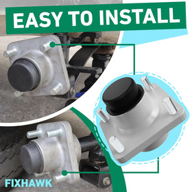 FIXHAWK installation diagrams help simplify front hub replacement on Club Car.
