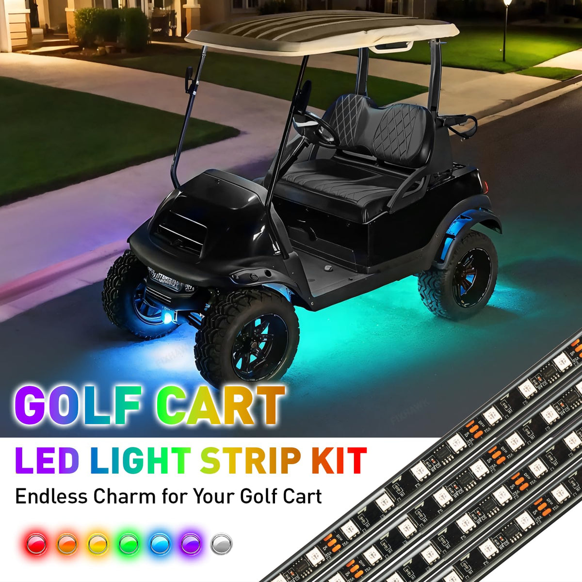 IP67 waterproof FIXHAWK underbody lights endure rain and dew.