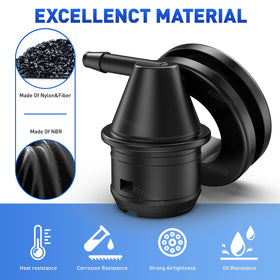 FIXHAWK nylon and fiber vent valve provides durable fuel corrosion resistant venting