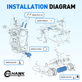 FIXHAWK O-ring 26710G01 seals to prevent leaks