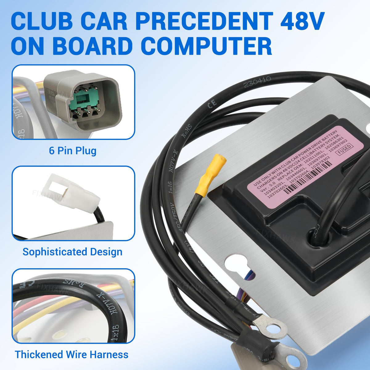 OBC replacement for OEM numbers showing quick swap and restored power.
