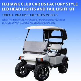 FIXHAWK OEM-compatible headlight and tail light components for Club Car DS.