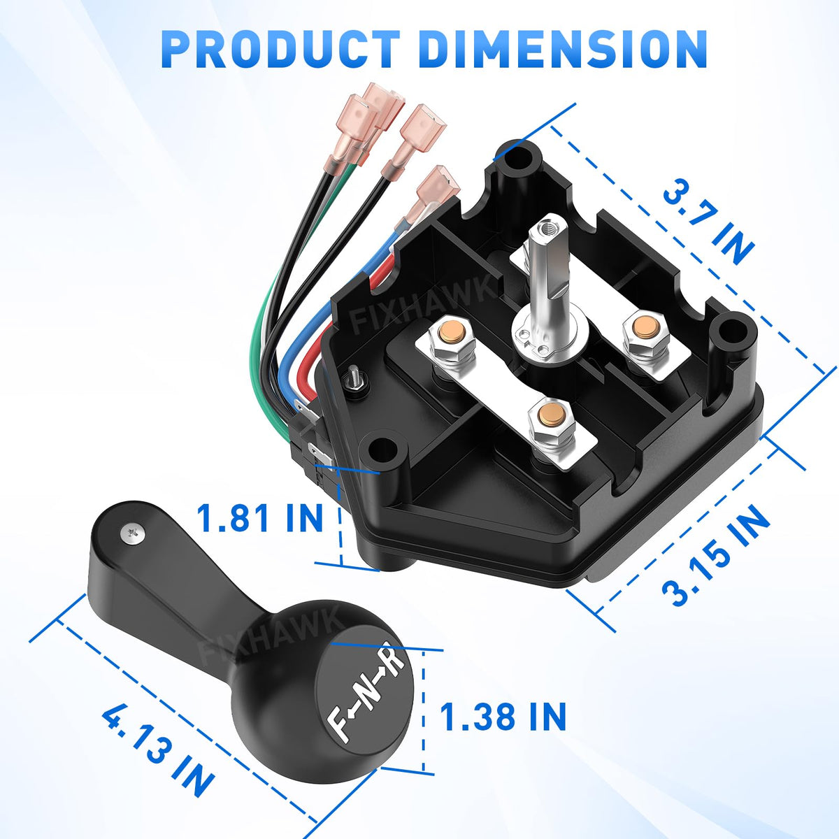 FIXHAWK easy-installation visuals guide shows how to fit the switch