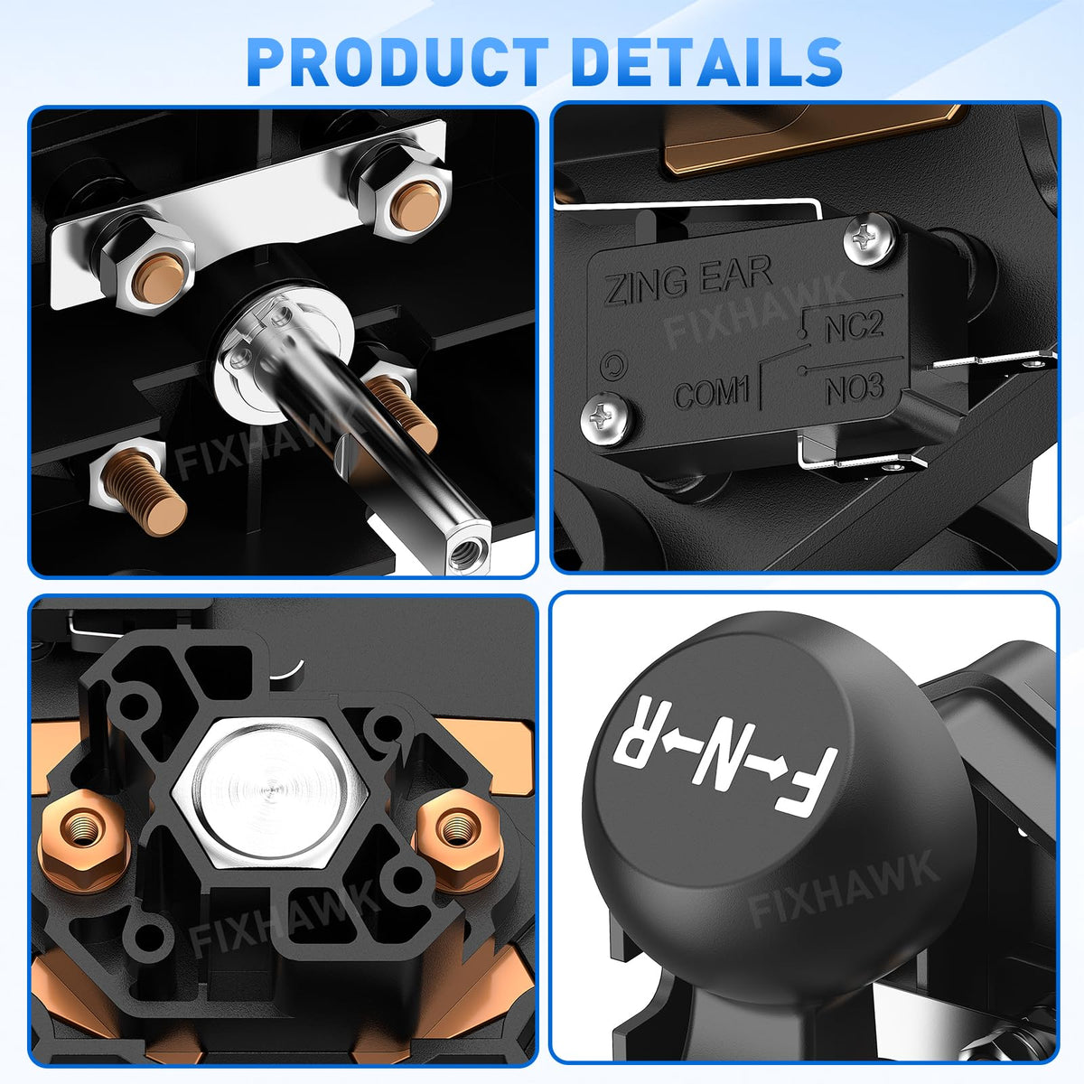 Fixhawk screw-nut-set detail image shows essential fasteners for a secure install.