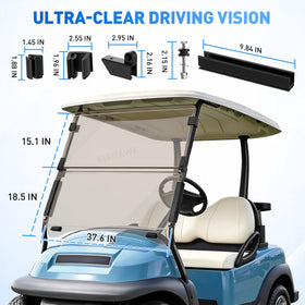 FIXHAWK Club Car Precedent windshield tinted for daytime comfort