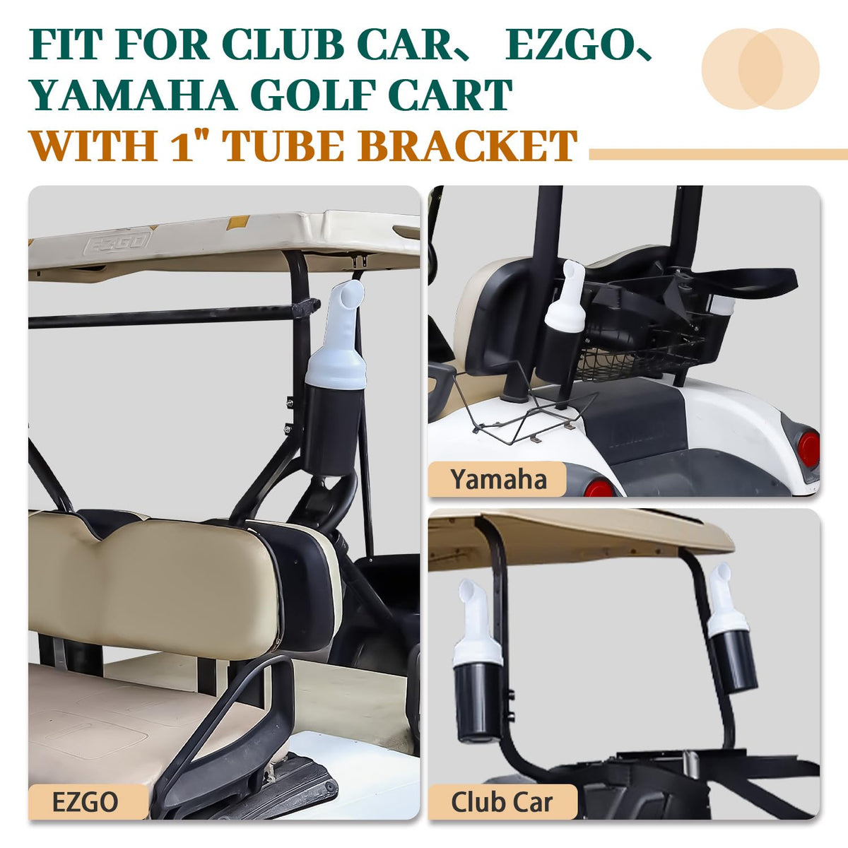 FIXHAWK two-pack golf cart sand bottle—great value for multiple carts.