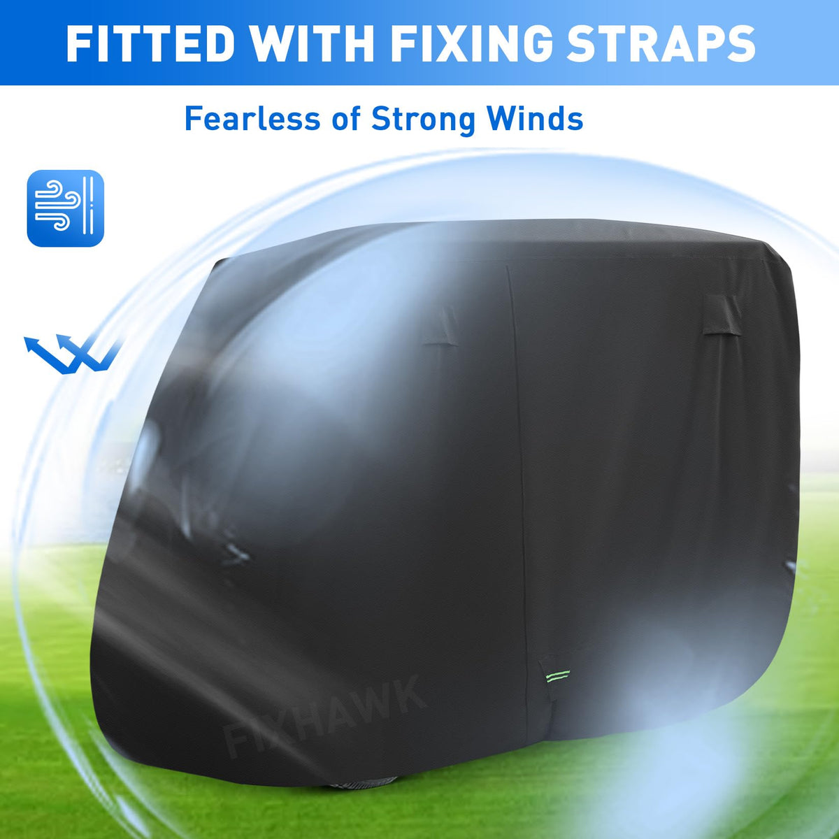 FIXHAWK waterproof 620D material close-up demonstrating durability and UV resistance.