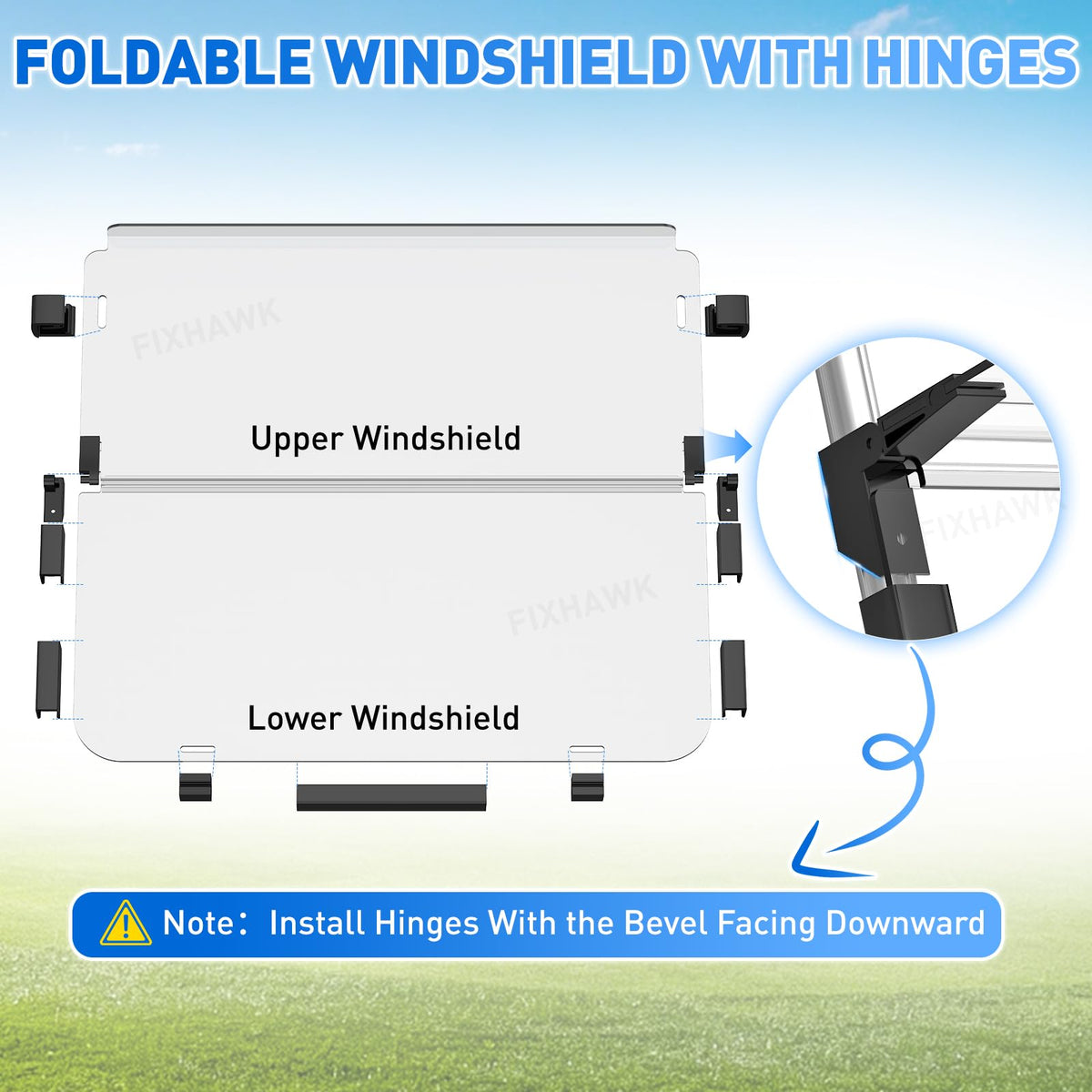 FIXHAWK windshield installs in minutes with no drilling required