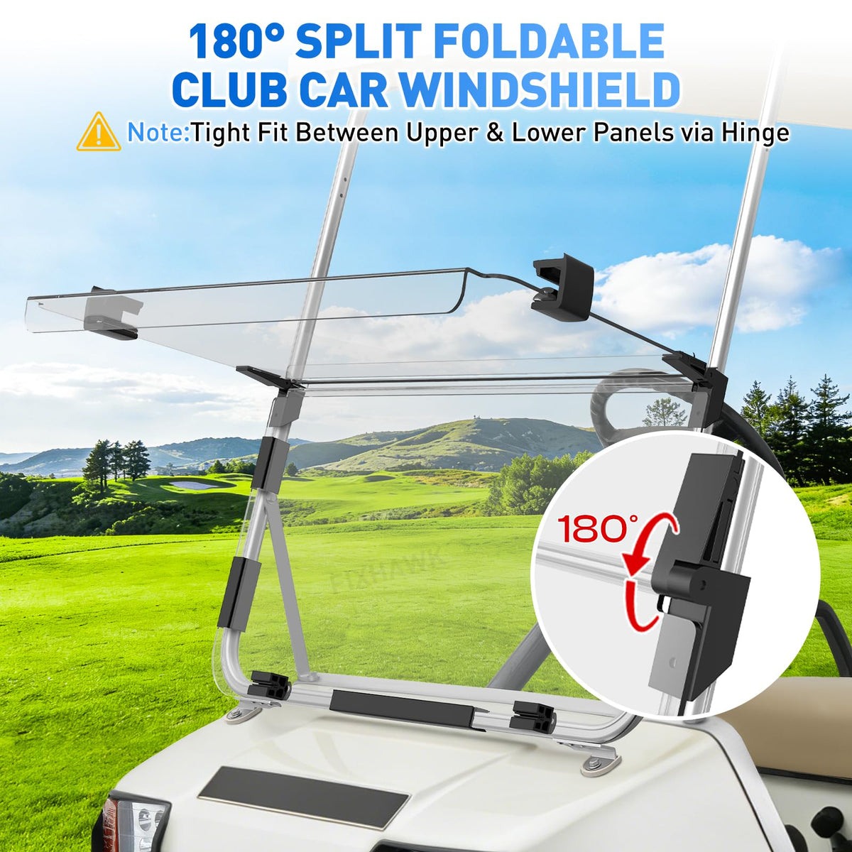 FIXHAWK PC material clarity reduces glare for safer driving