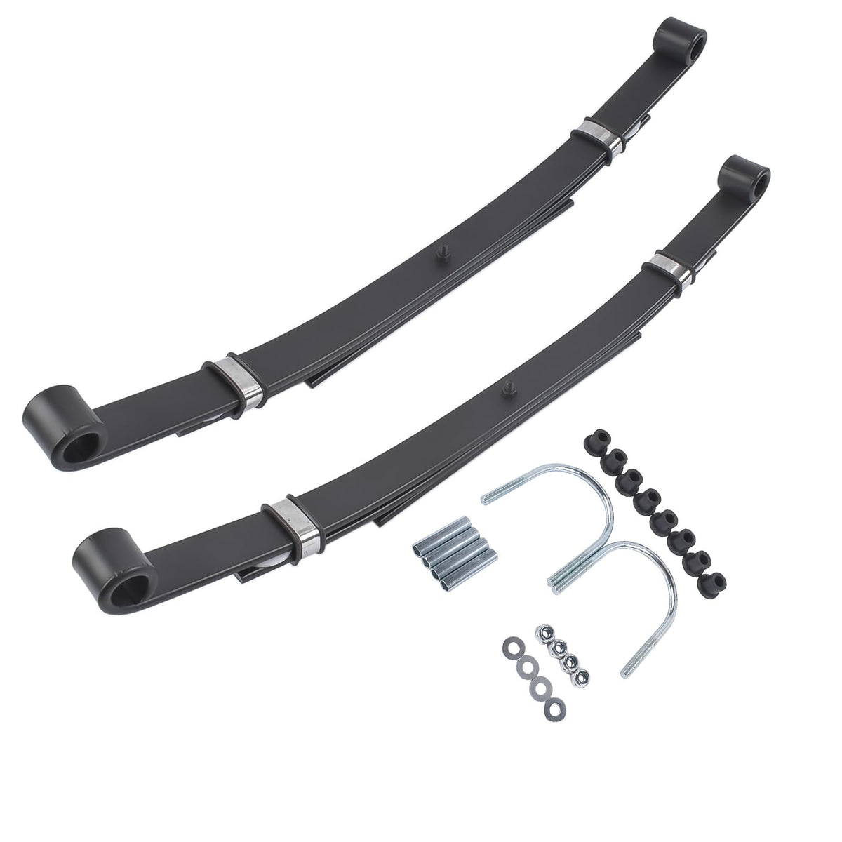 Fizzvex metal spacers and rear springs, illustrating precise fit for Club Car DS