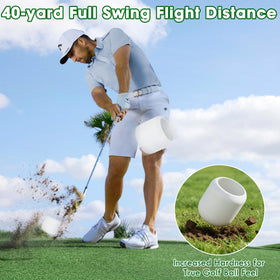 Flantor premium polymer material provides durability for repeated full swings.