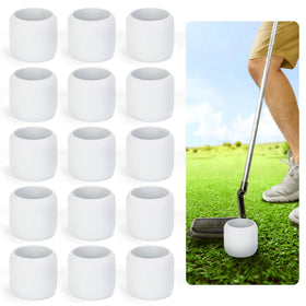Flantor Practice Golf Balls with limited-flight design for safe backyard practice.