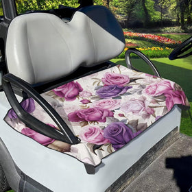 Flashideas Purple Rose golf cart seat cover, stylish protection for seats and comfort
