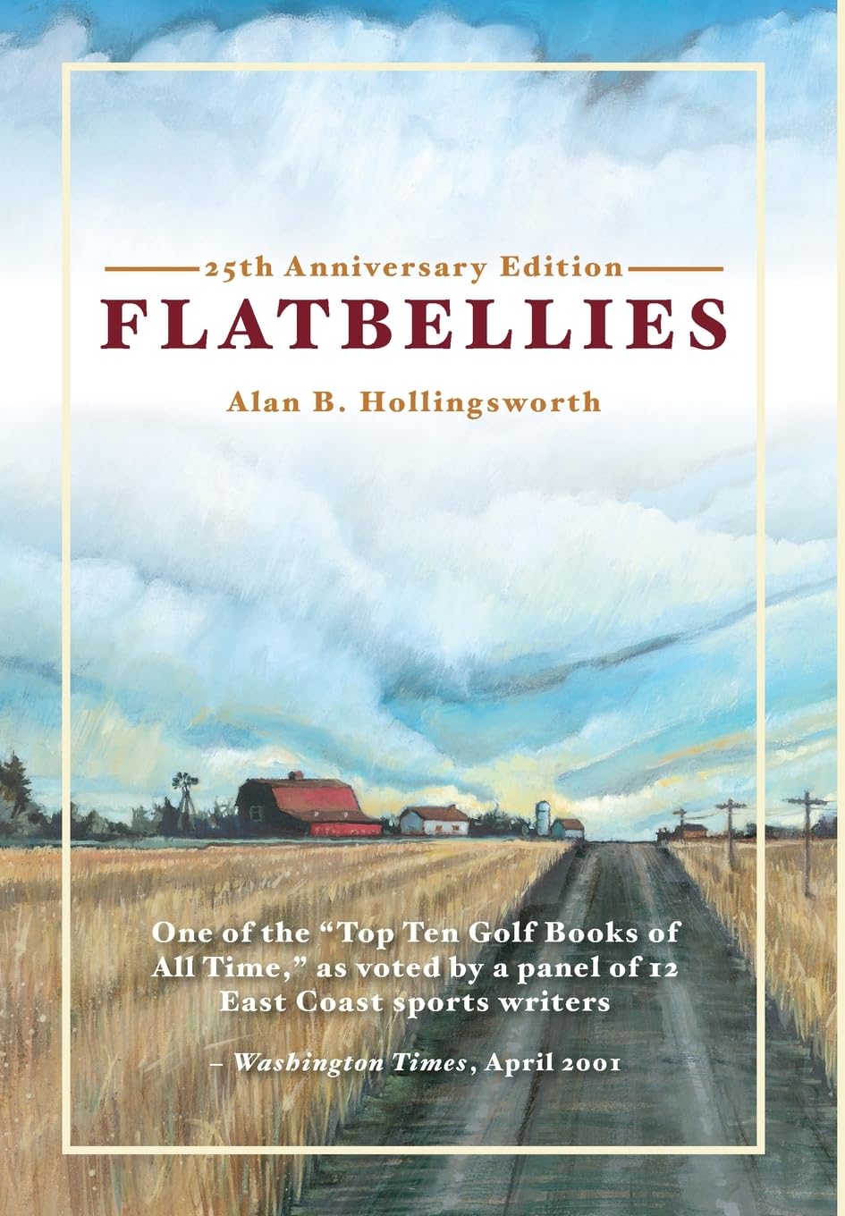 Flatbellies 25th Anniversary Edition cover features vintage golf imagery inviting nostalgia for readers.