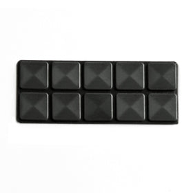 Flex Tee tungsten weights pack of 10 squares close-up for compact swing weight tuning.