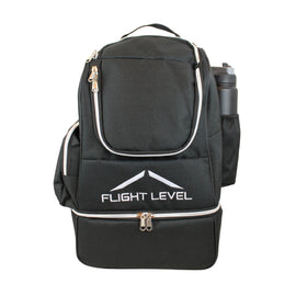 Flight Level disc golf backpack main compartment holds up to 20 discs.