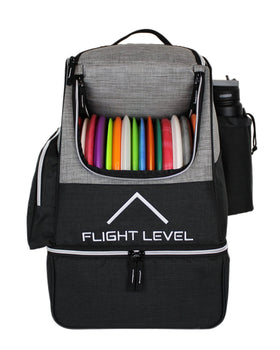 Flight Level Gray backpack with a sleek, professional look