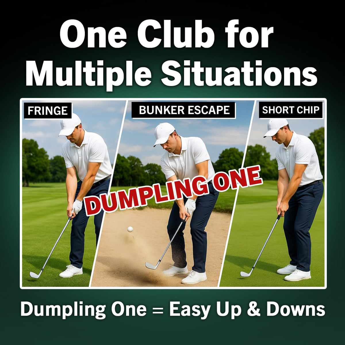 FLIT BOX Dumpling Wedge for bunker escapes and controlled landings around the green.