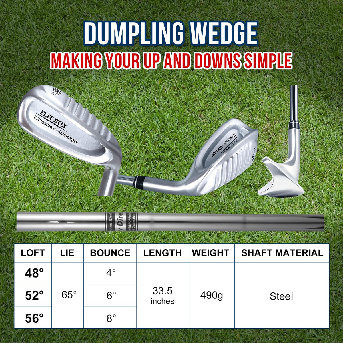 FLIT BOX Dumpling Wedge is suitable for both right and left-handed players.