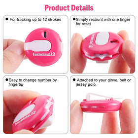 Flogolf clip-on design keeps counters accessible on gloves or bags.