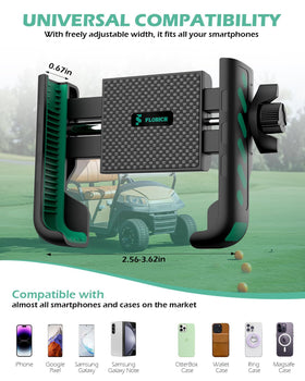 FLORICH 360-degree rotation enables hands-free GPS and quick viewing.