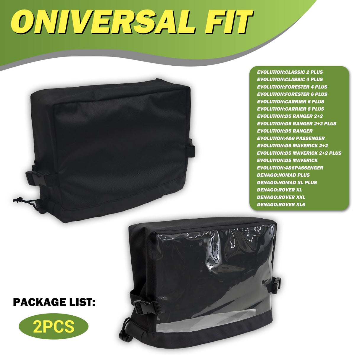 Flwgst PVC front panel remains clear for easy viewing and tapping.