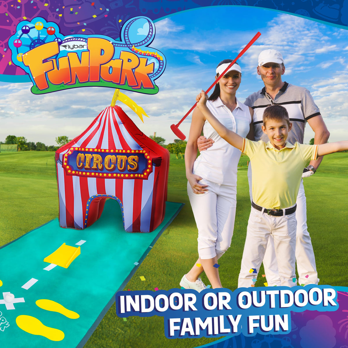 Flybar FunPark obstacle set adds varied routes for imaginative play