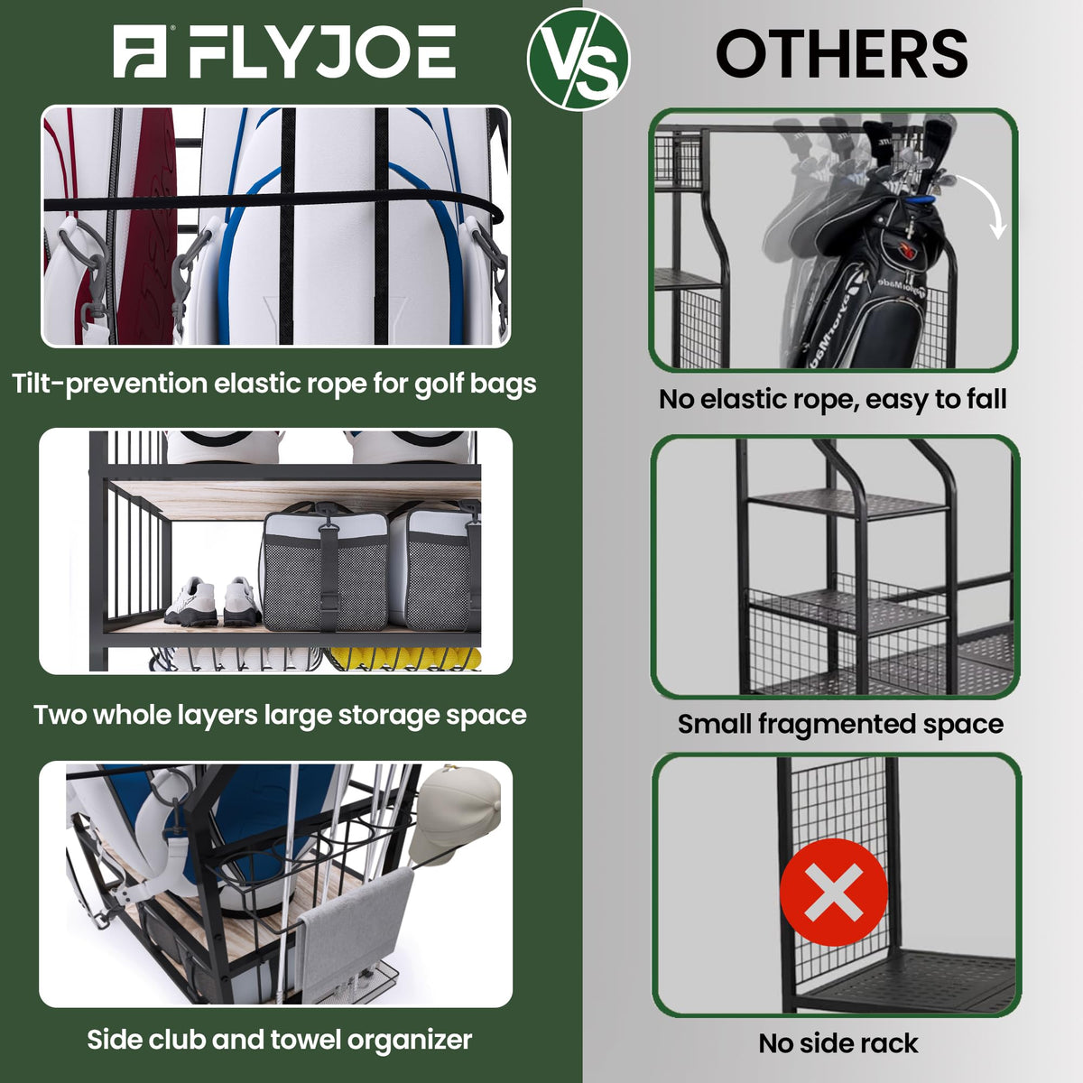 FLYJOE dimensions 37 by 18 by 10 inches fit in garages basements or sheds