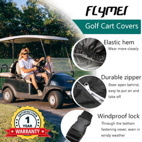 FLYMEI windproof bottom lock and straps keep the cover secure in windy conditions.