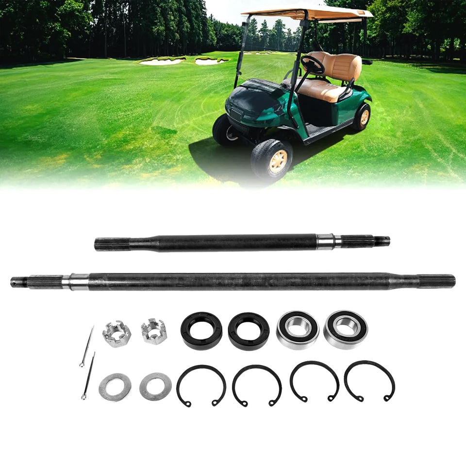Flynsu rear axle shaft kit, driver side, EZGO TXT Medalist, reliable replacement.