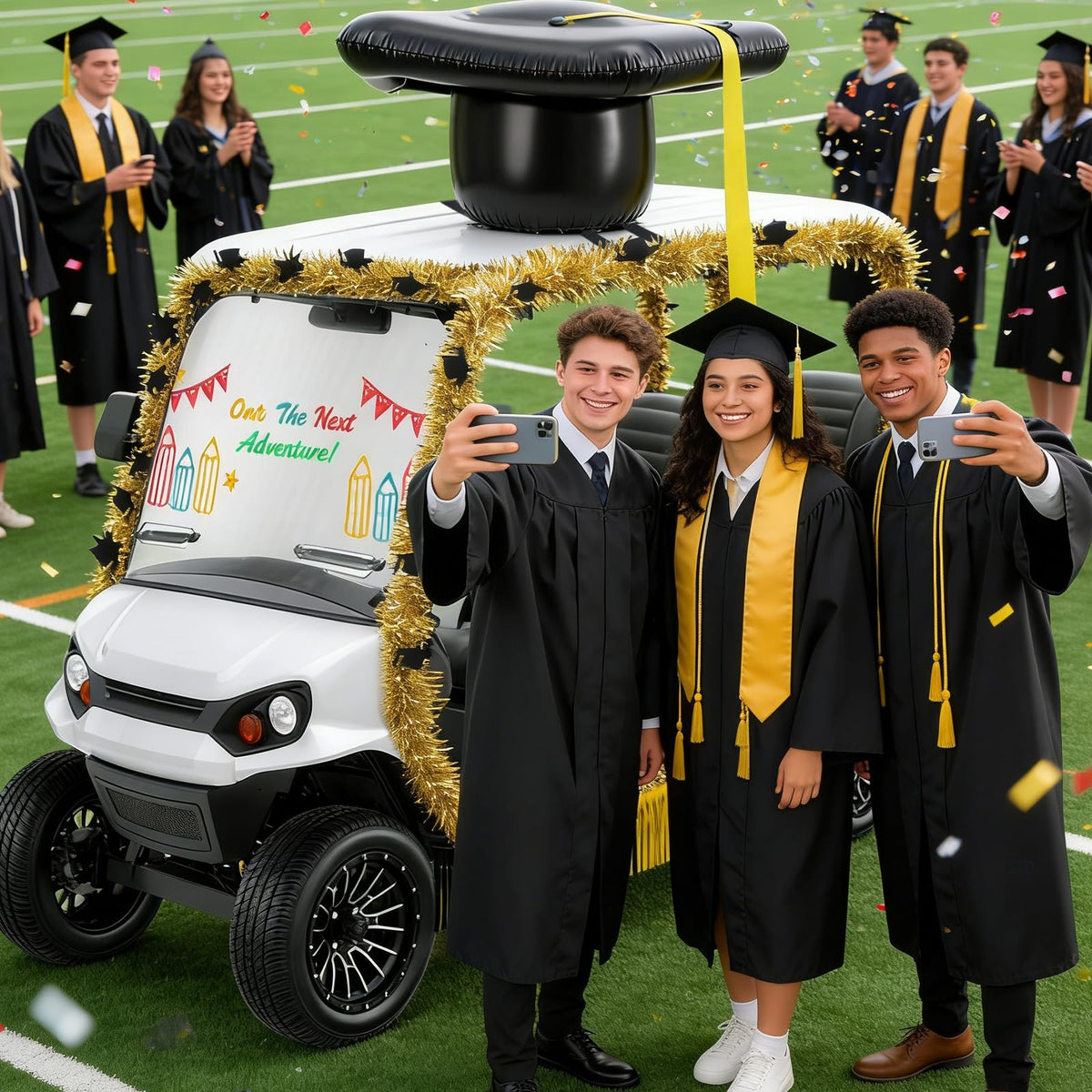 FnerzTran gold and black graduation theme for a polished look