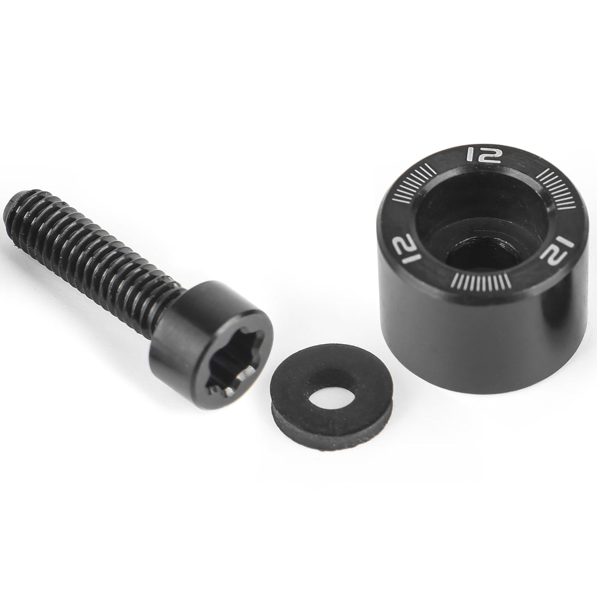 FoFoFo aluminum weight screw close-up highlighting durable build.