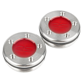FoFoFo Golf Putter Weights in red and silver for customizable balance on Newport putters.