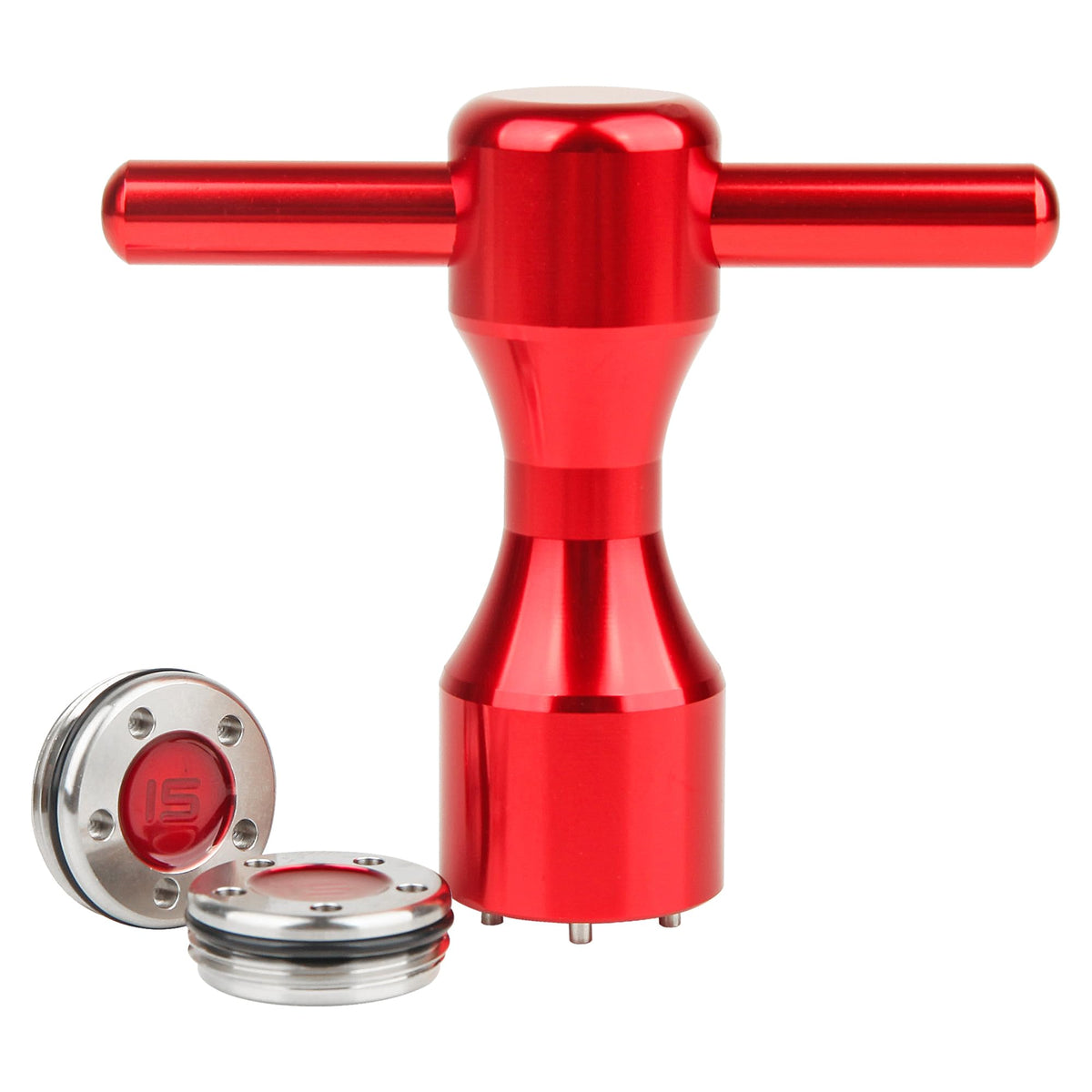 FoFoFo red putter weights collection for balance tuning.