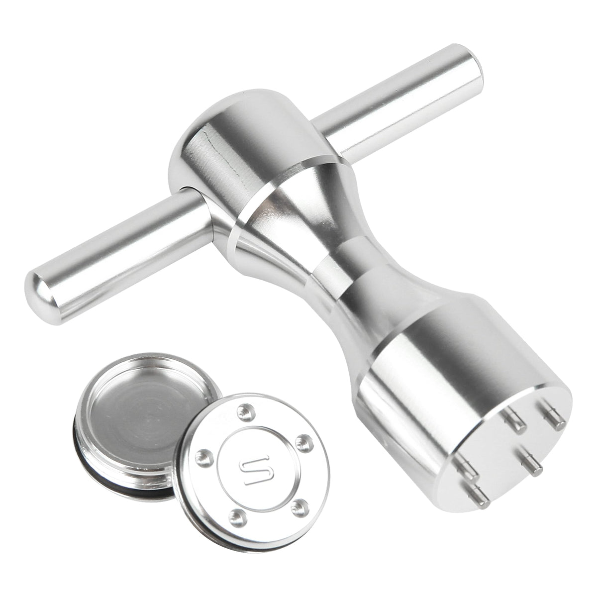 FoFoFo wrench and case with weights, secure setup on the course.